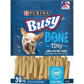 Purina Busy Tiny Real Bacon Long Lasting Chew for Dogs 17 oz Pouch