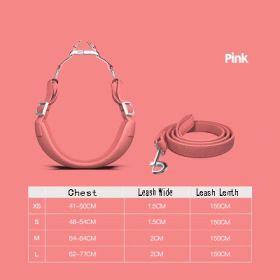 Per Harness with leash (Option: Pink-XS)